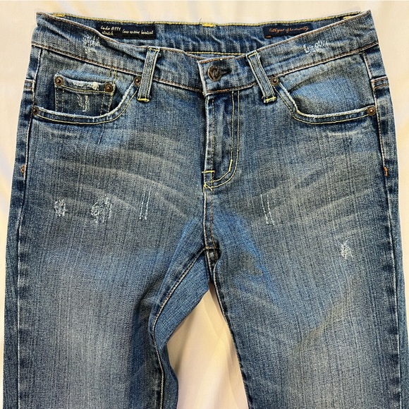 Citizens Of Humanity Boho #111 Distressed Low Waist Stretch Bootcut Jeans SZ 27 - Picture 5 of 16